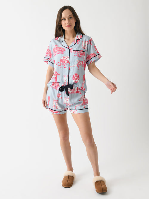 Katie Kime Women's Dallas Toile Pajama Set