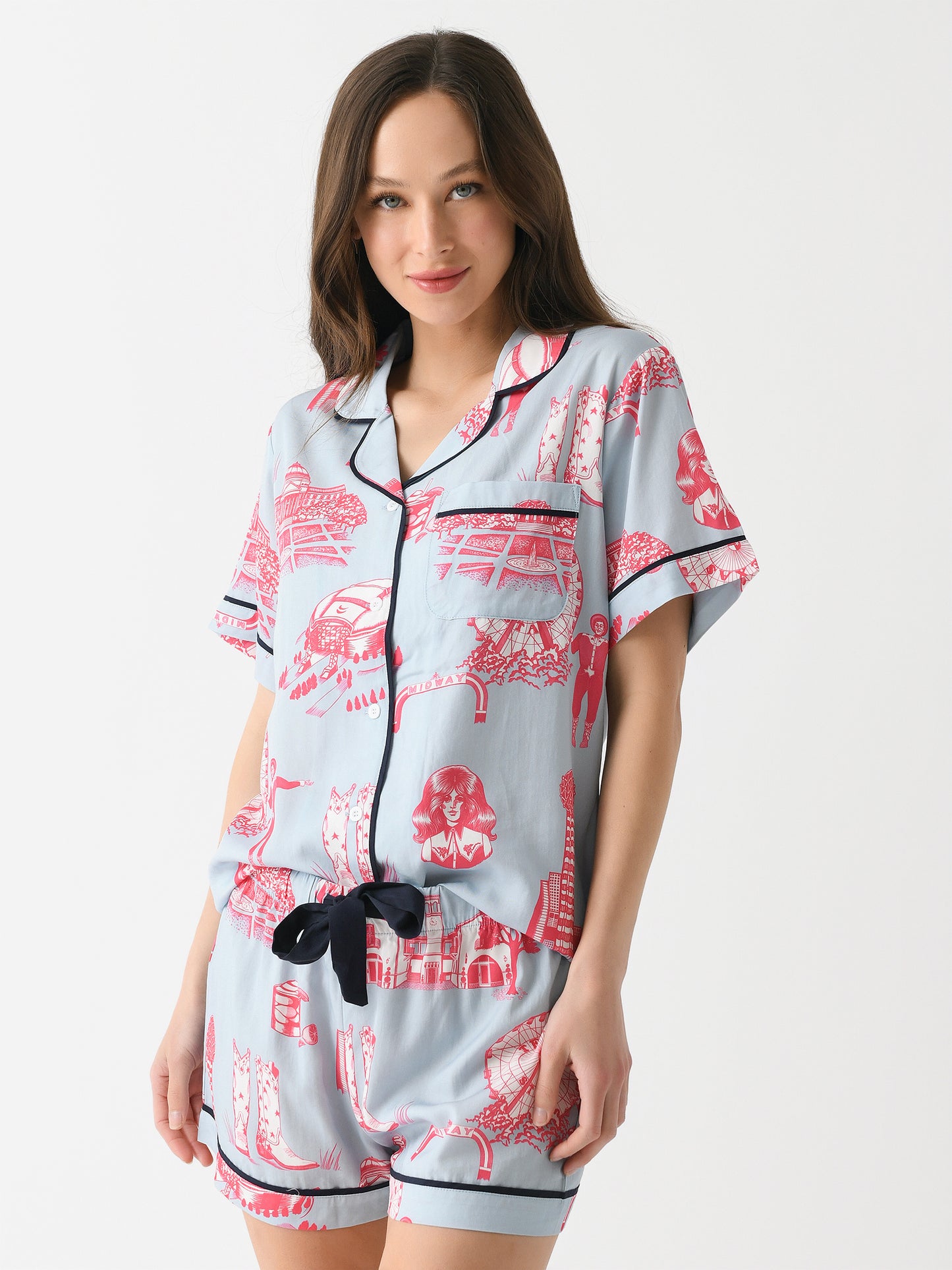 Katie Kime Women's Dallas Toile Pajama Set