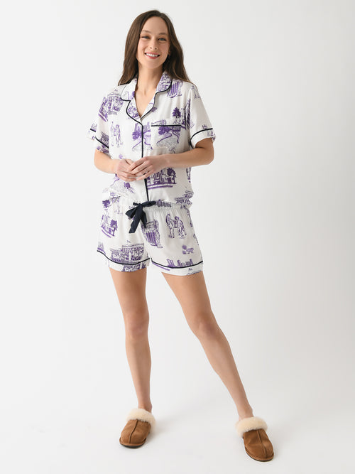 Katie Kime Women's Fort Worth Toile Pajama Set