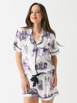 Katie Kime Women's Fort Worth Toile Pajama Set - Saint Bernard