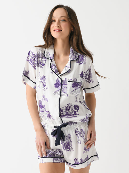Katie Kime Women's Fort Worth Toile Pajama Set