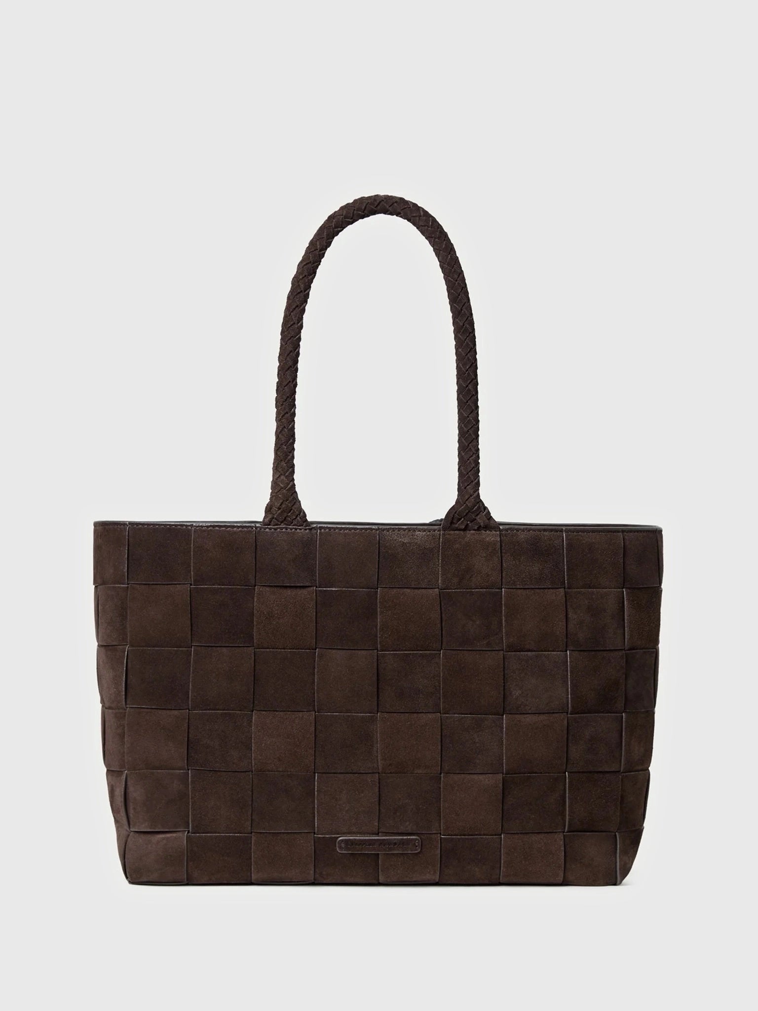 Loeffler Randall Klara Woven Suede Tote - Saint Bernard