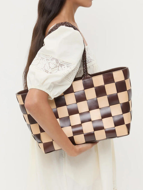 Loeffler Randall Klara Woven Leather Tote