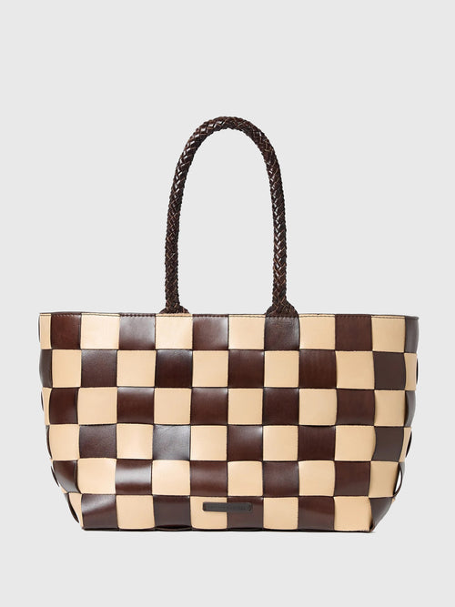 Loeffler Randall Klara Woven Leather Tote