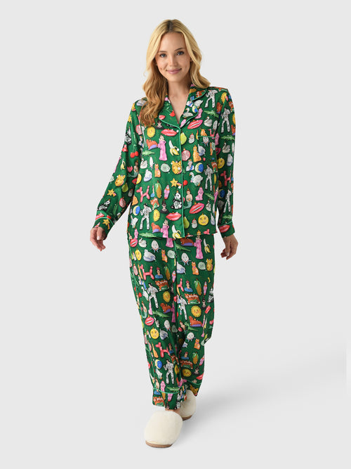 Karen Mabon Women's Christmas Baubles Pajama Set