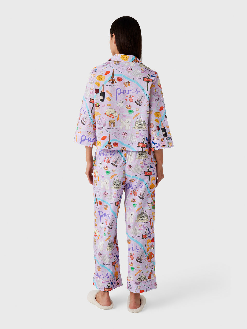 Karen Mabon Women's City Of Love Pajama Set - Saint Bernard