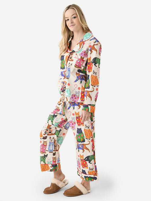 Karen Mabon Women's Have Yourself A Meowy Little Christmas Pajama Set