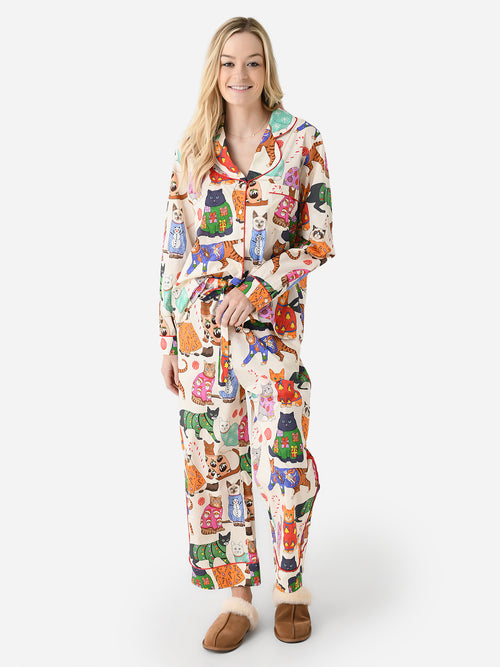 Karen Mabon Women's Have Yourself A Meowy Little Christmas Pajama Set