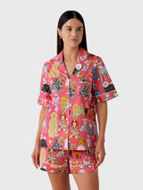 Karen Mabon Women's Fashion Dogs Shorts Pajama Set - Saint Bernard