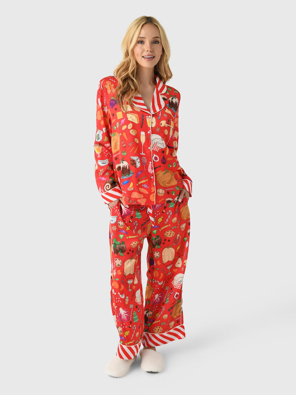 Karen Mabon Women's Holiday Feast Pajama Set - Saint Bernard