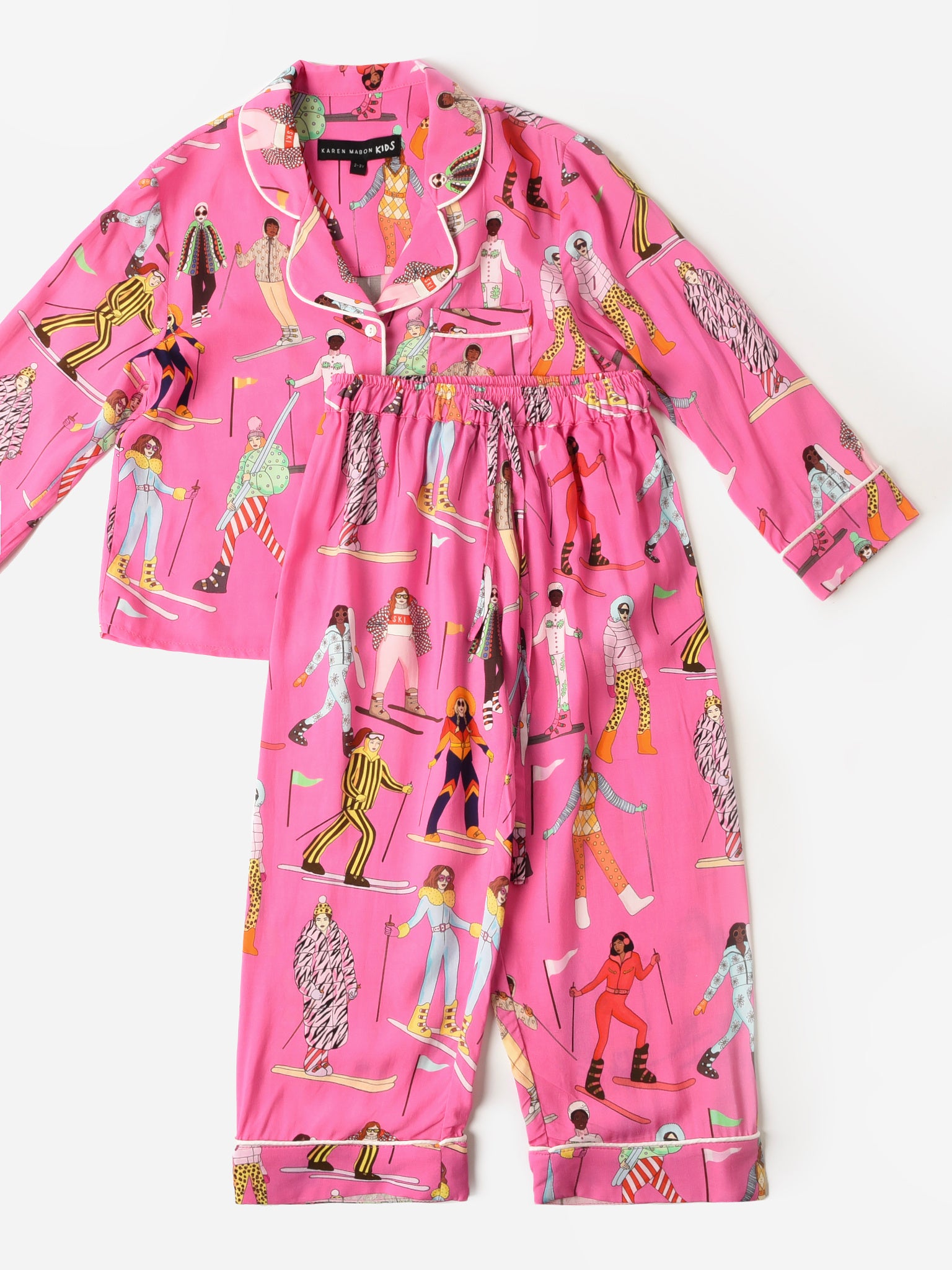 Karen Mabon Girls' Aprés Ski Pajama Set - Saint Bernard
