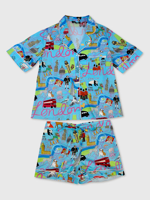 Karen Mabon Women's Swinging City Shorts Pajama Set