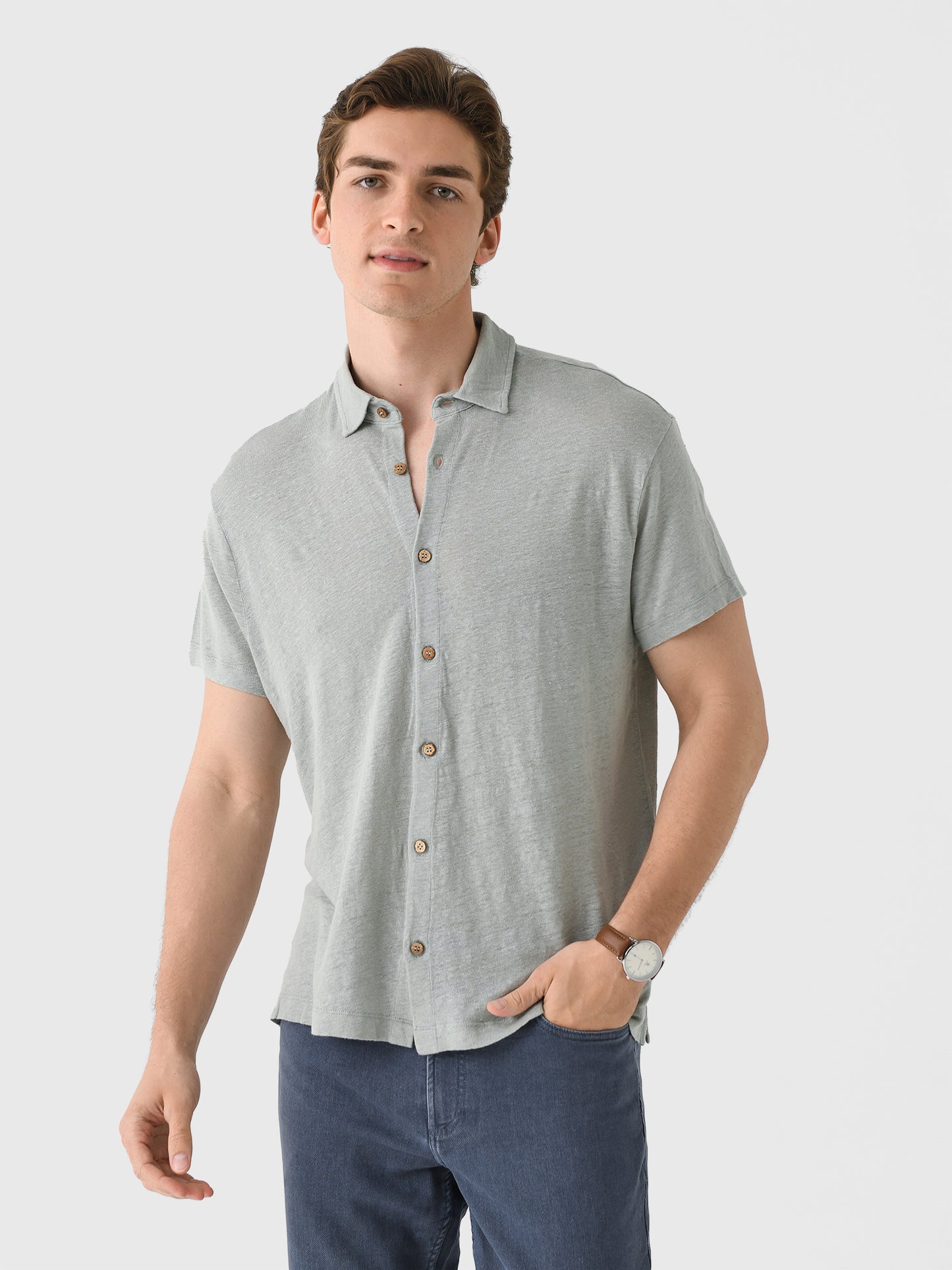 Alex Crane Men's Knit Ola Shirt - Saint Bernard
