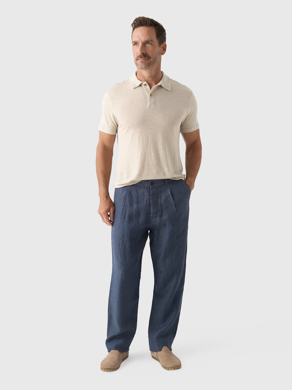 Alex Crane Men's Knit Polo - Saint Bernard