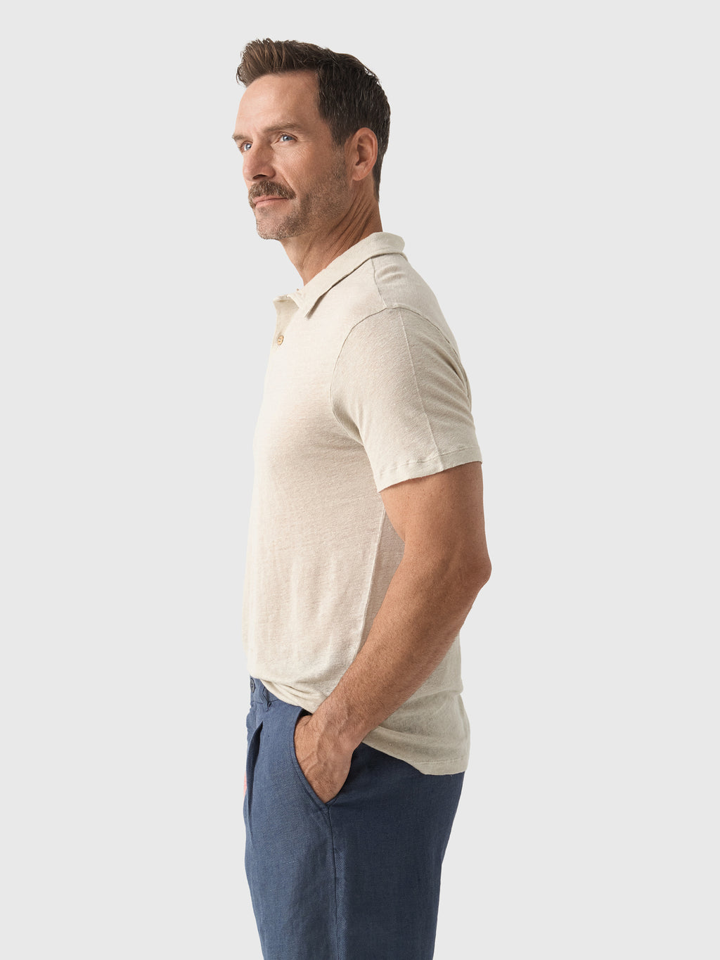 Alex Crane Men's Knit Polo - Saint Bernard