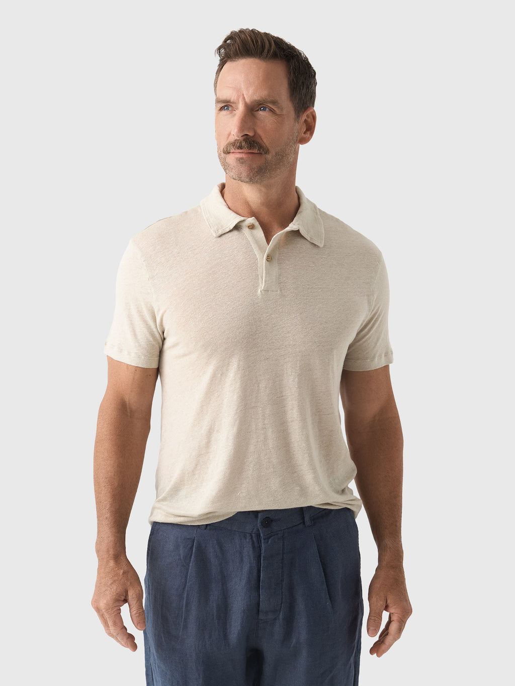 Alex Crane Men's Knit Polo - Saint Bernard