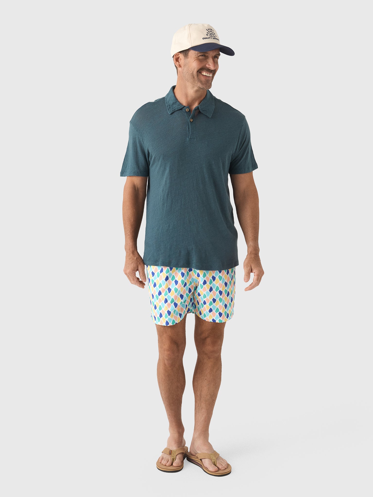 Alex Crane Men's Knit Polo - Saint Bernard