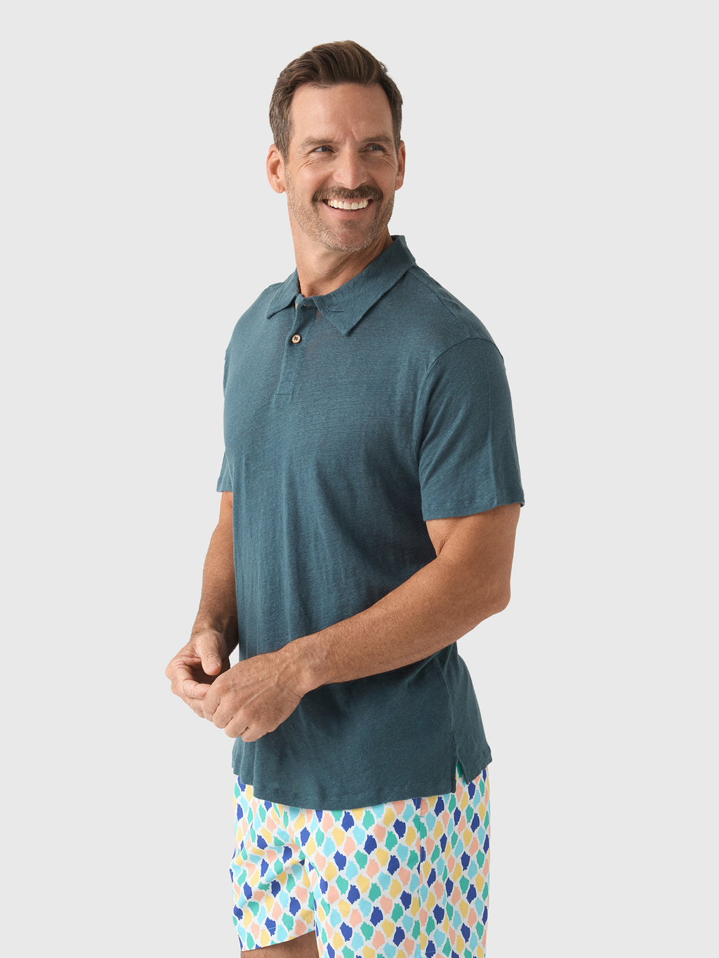 Alex Crane Men's Knit Polo - Saint Bernard