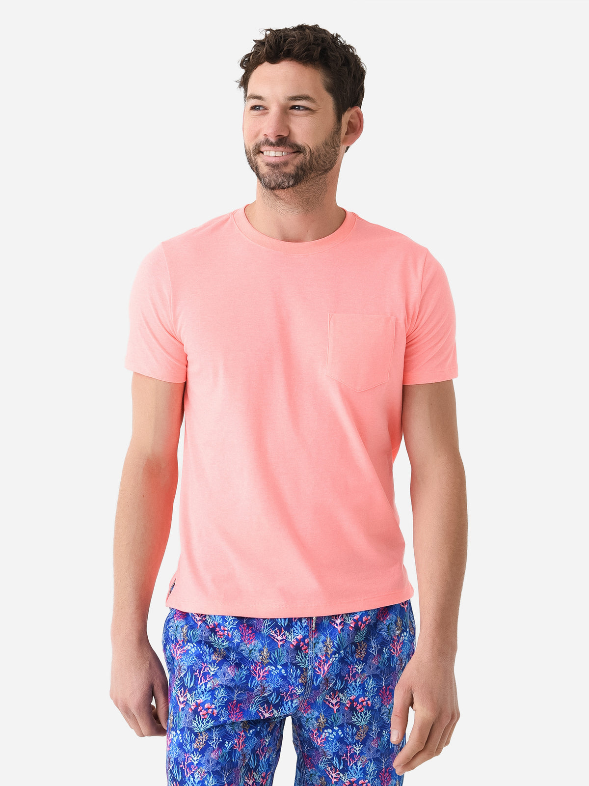 Michaels Swimwear Men's Solid Crew Neck T-Shirt - Saint Bernard
