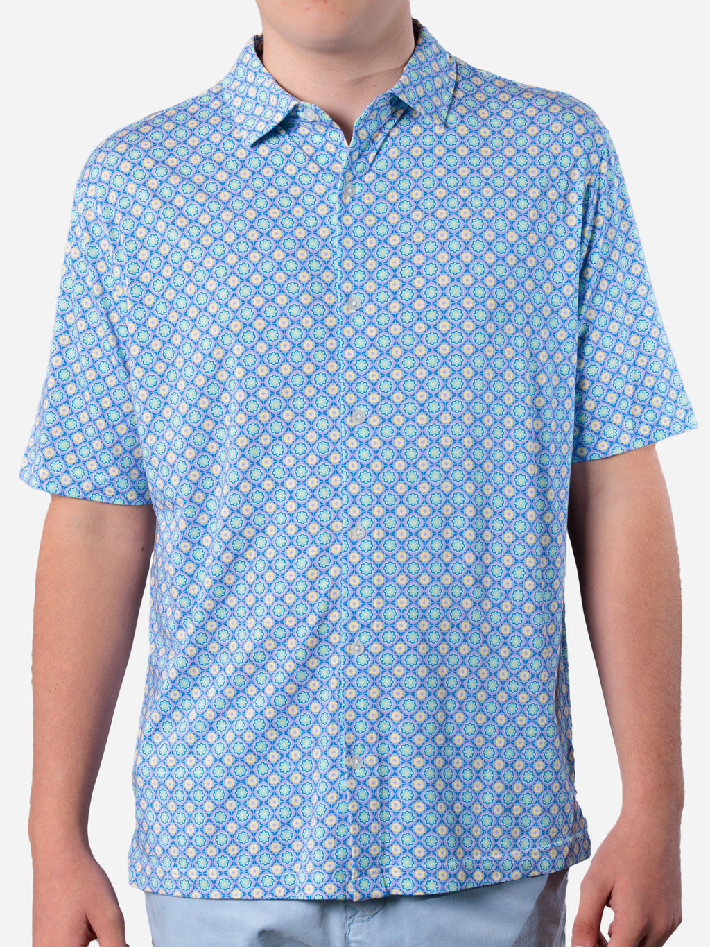 Michaels Swimwear Men's Medallion Pima Shirt - Saint Bernard