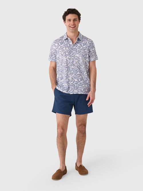 Michaels Swimwear Men's Leaves Button-Down Shirt