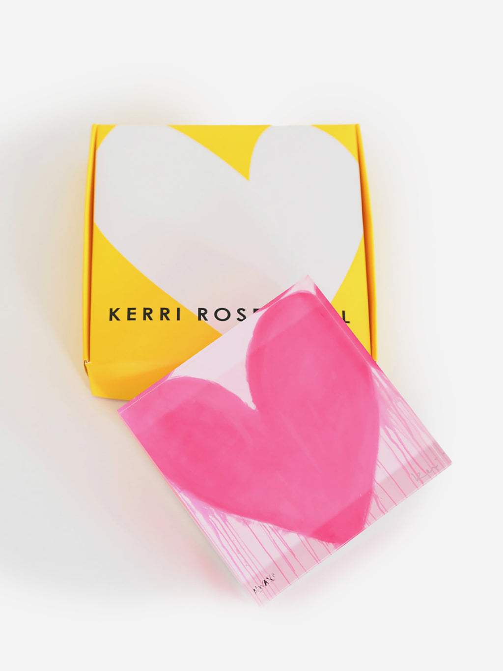Kerri Rosenthal In My Heart Drippy Heart Block of Love - Saint Bernard