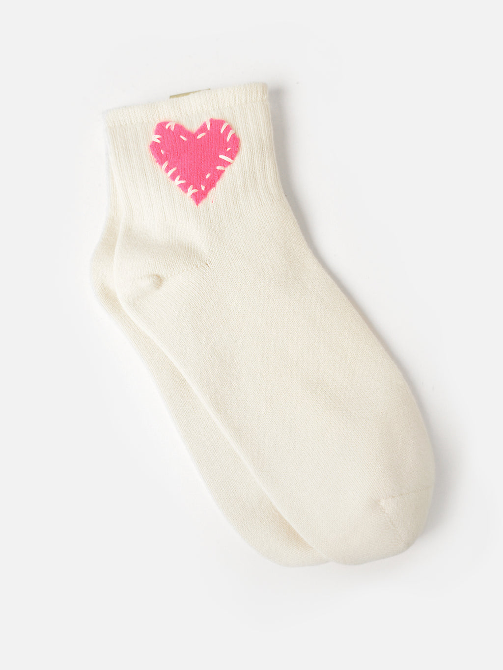 Kerri Rosenthal Women's Good Morning Heart Ankle Socks - Saint Bernard
