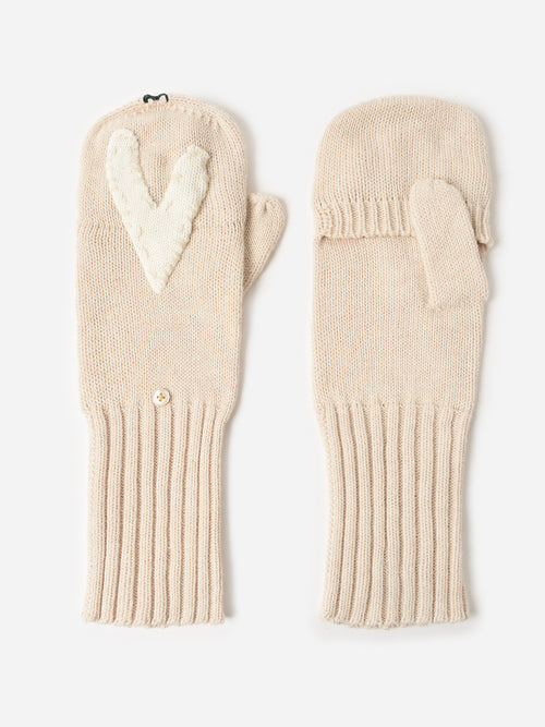 Kerri Rosenthal Women's Patchwork Heart Cashmittens