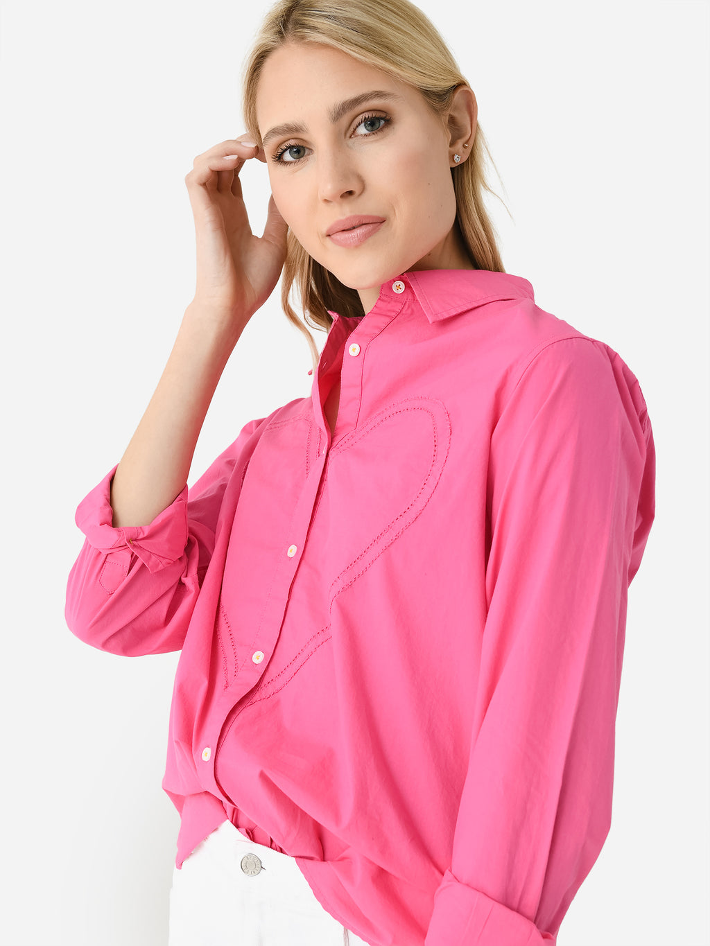 Kerri Rosenthal Women's Mia Maxi Heart Shirt - Saint Bernard