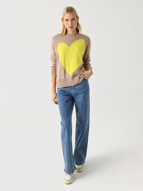 Kerri Rosenthal Women's Benton Imperfect Heart Sweater