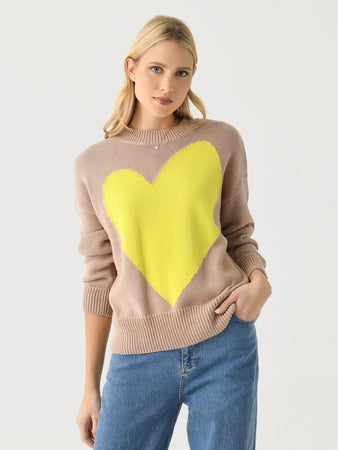 Kerri Rosenthal Women's Benton Imperfect Heart Sweater – Saint Bernard
