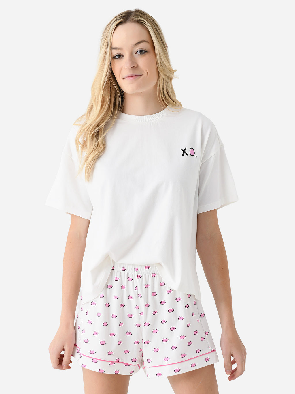 Kerri Rosenthal Women's Le Kiss Veronica Pajama Set - Saint Bernard