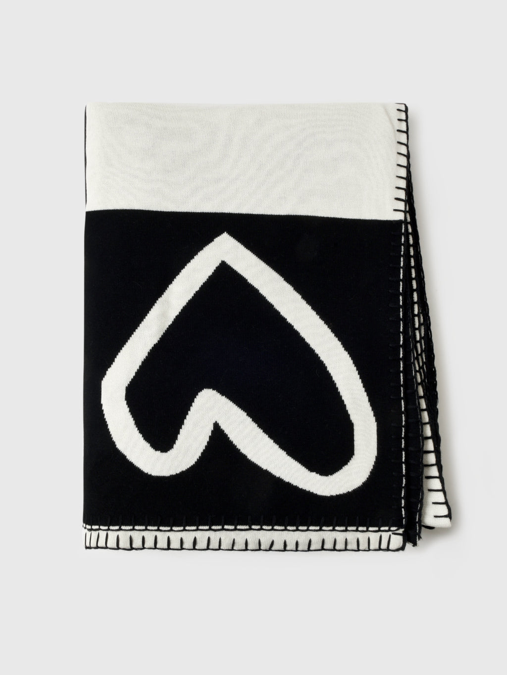 Kerri Rosenthal Imperfect Heart Quad Blanket - Saint Bernard