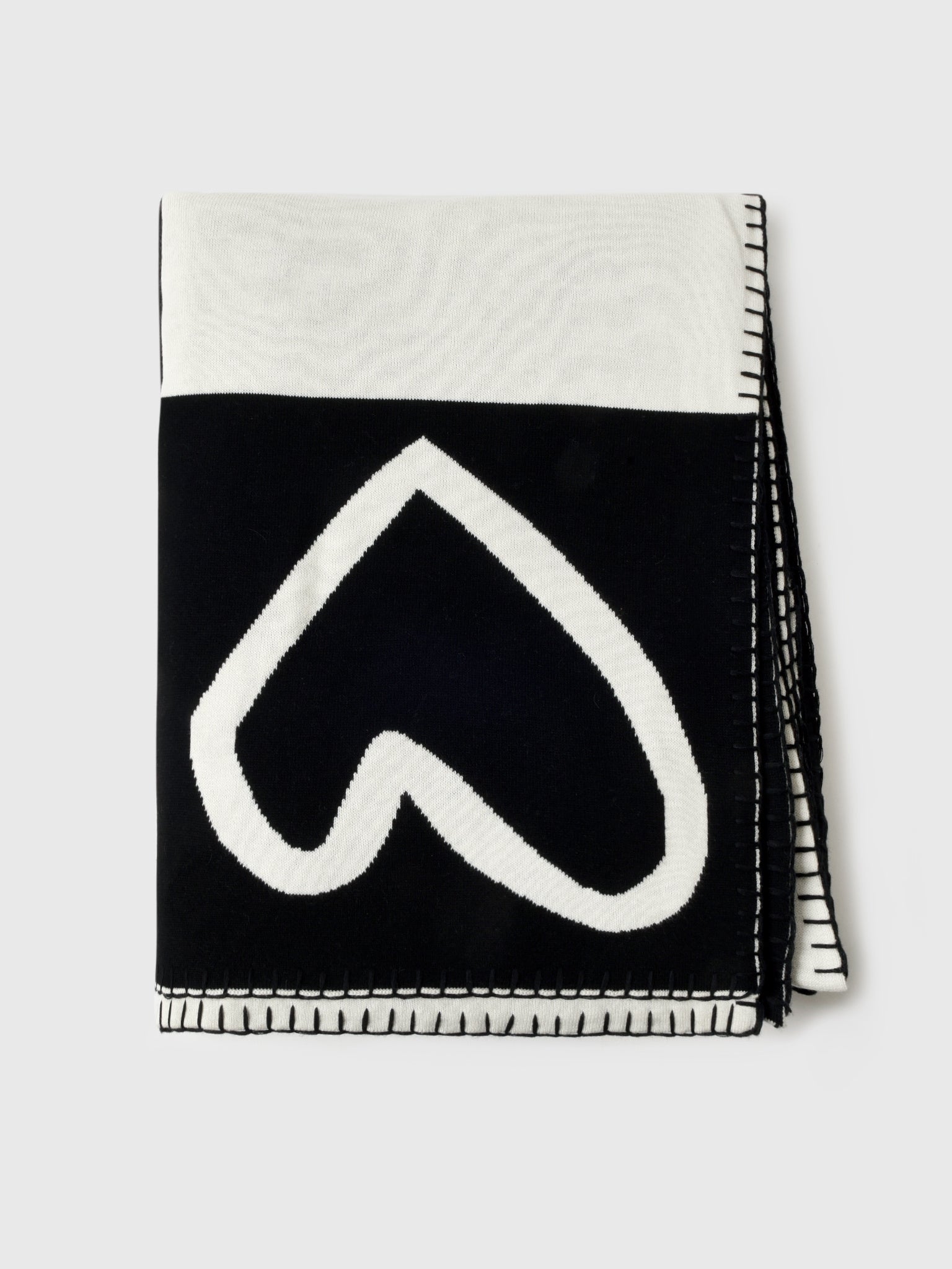 Kerri Rosenthal Imperfect Heart Quad Blanket - Saint Bernard