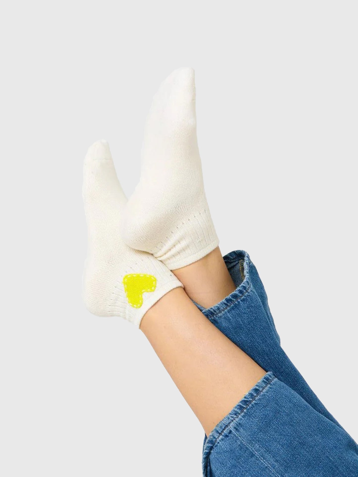 Kerri Rosenthal Women's Good Morning Heart Ankle Socks - Saint Bernard