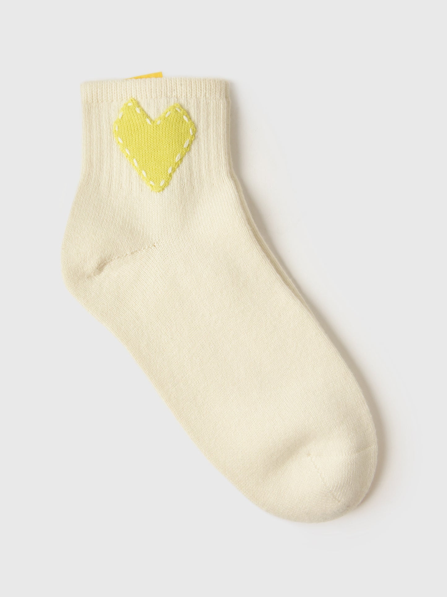 Kerri Rosenthal Women's Good Morning Heart Ankle Socks - Saint Bernard