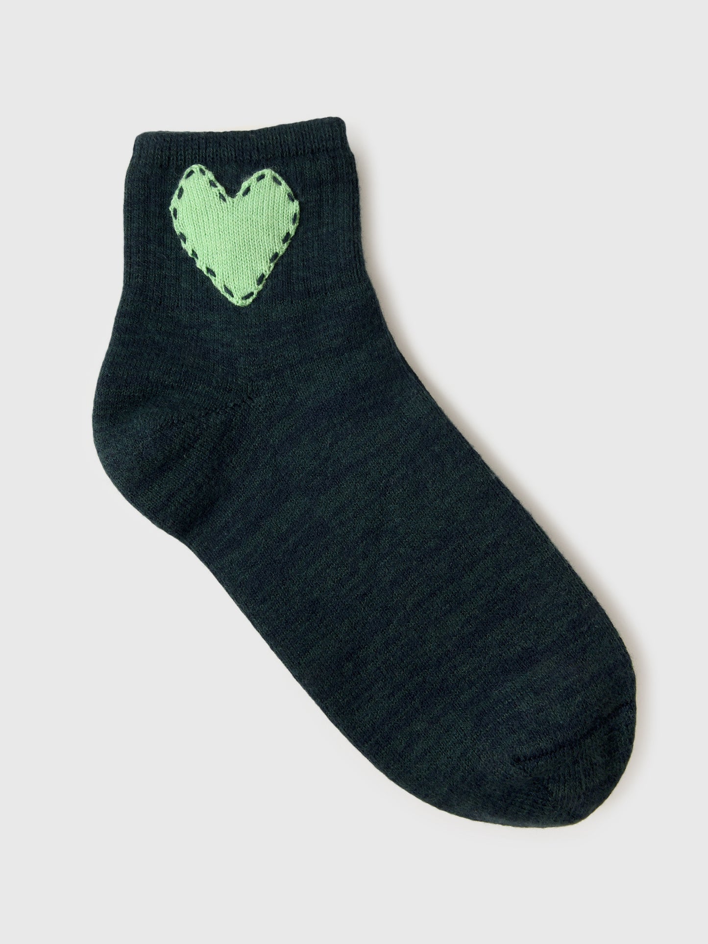 Kerri Rosenthal Women's Good Morning Heart Ankle Socks - Saint Bernard