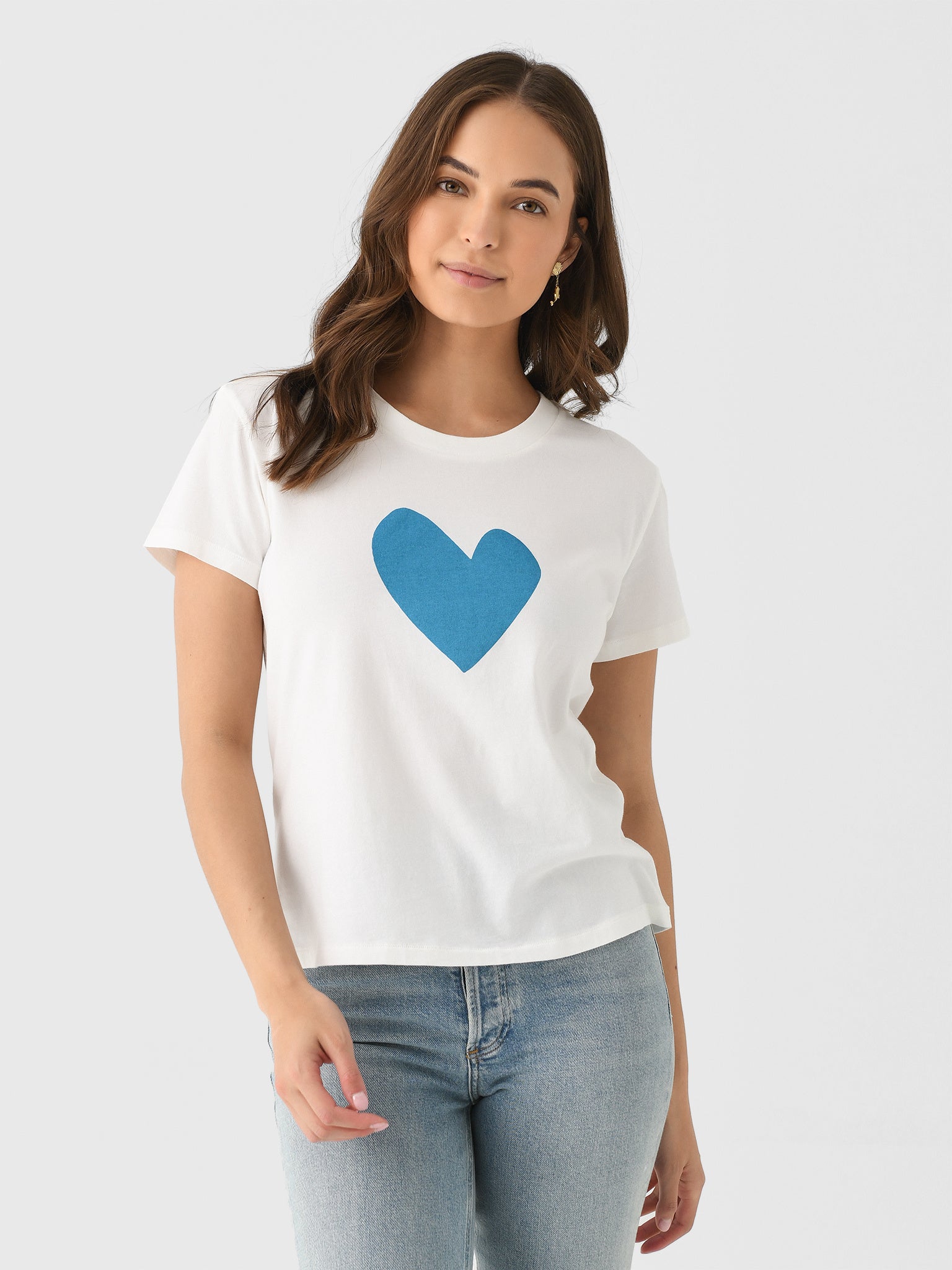 Kerri Rosenthal Women's Suke Imperfect Heart Tee - Saint Bernard