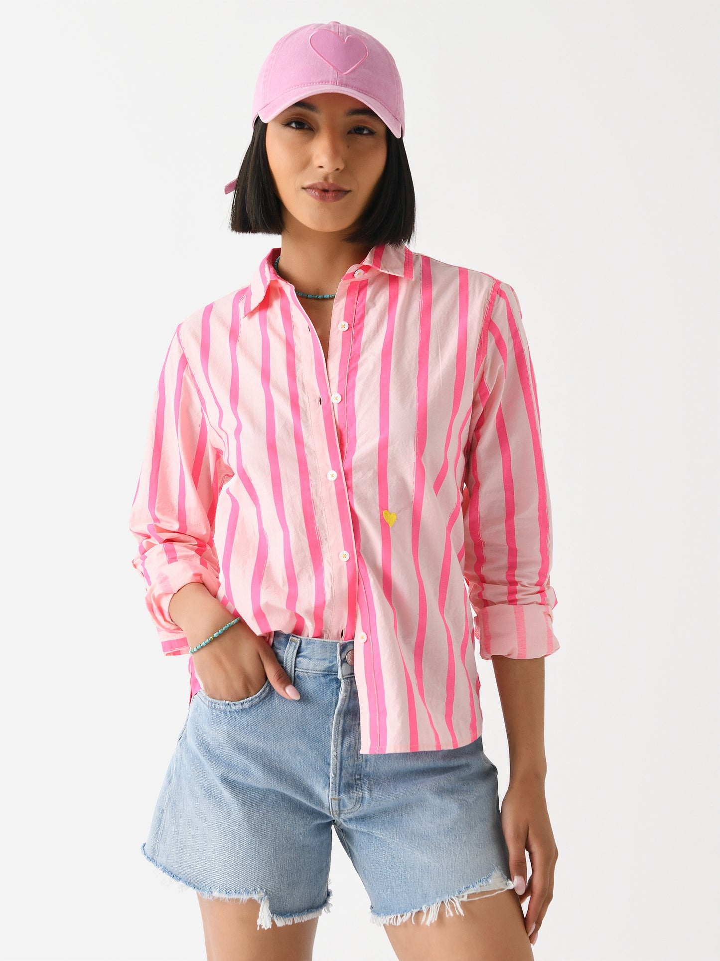 Kerri Rosenthal Women's Pia Wide Stripe Shirt