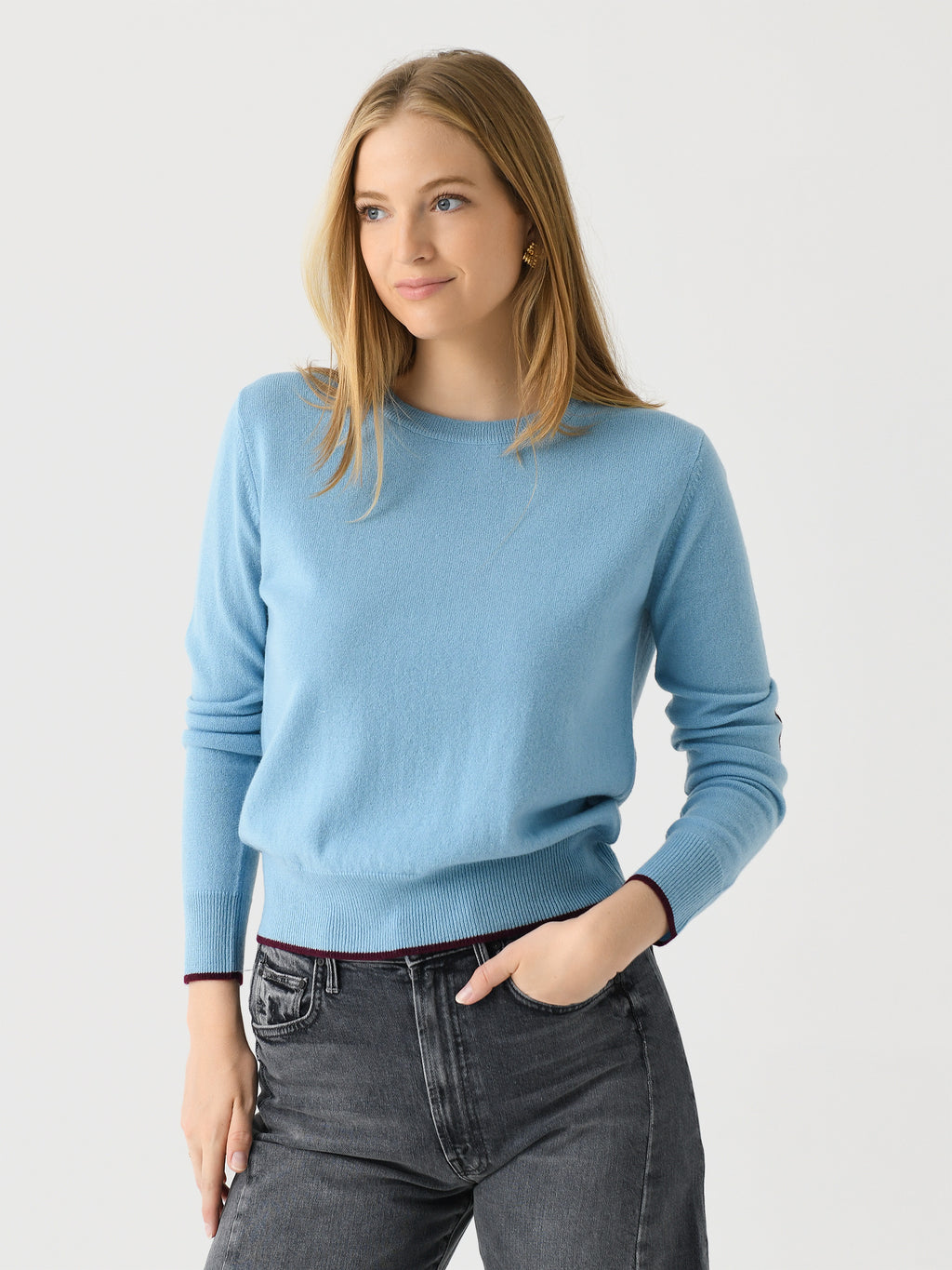 Kerri Rosenthal Women's Patchwork Pullover Sweater - Saint Bernard