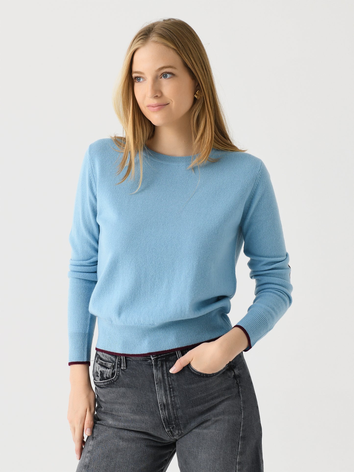 Kerri Rosenthal Women's Patchwork Pullover Sweater - Saint Bernard