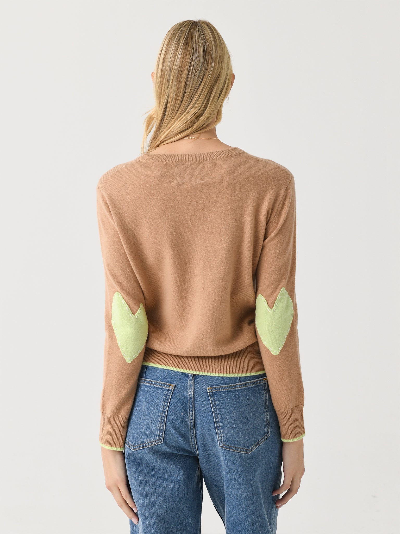 Kerri Rosenthal Women's Patchwork Cashmere Sweater - Saint Bernard