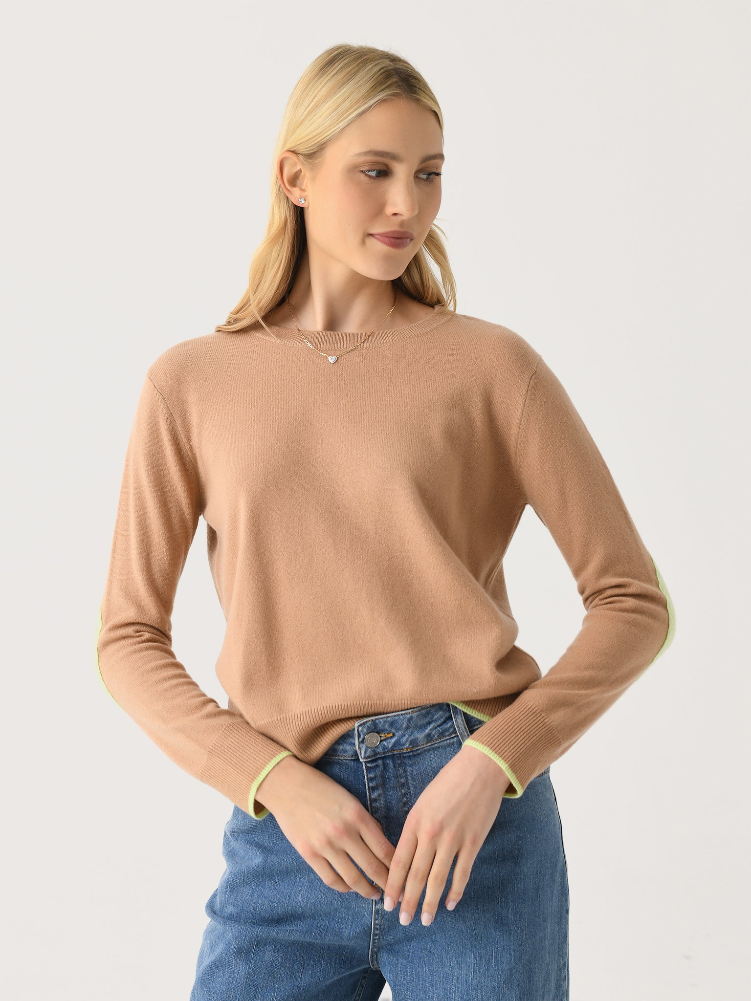 Kerri Rosenthal Women's Patchwork Cashmere Sweater - Saint Bernard