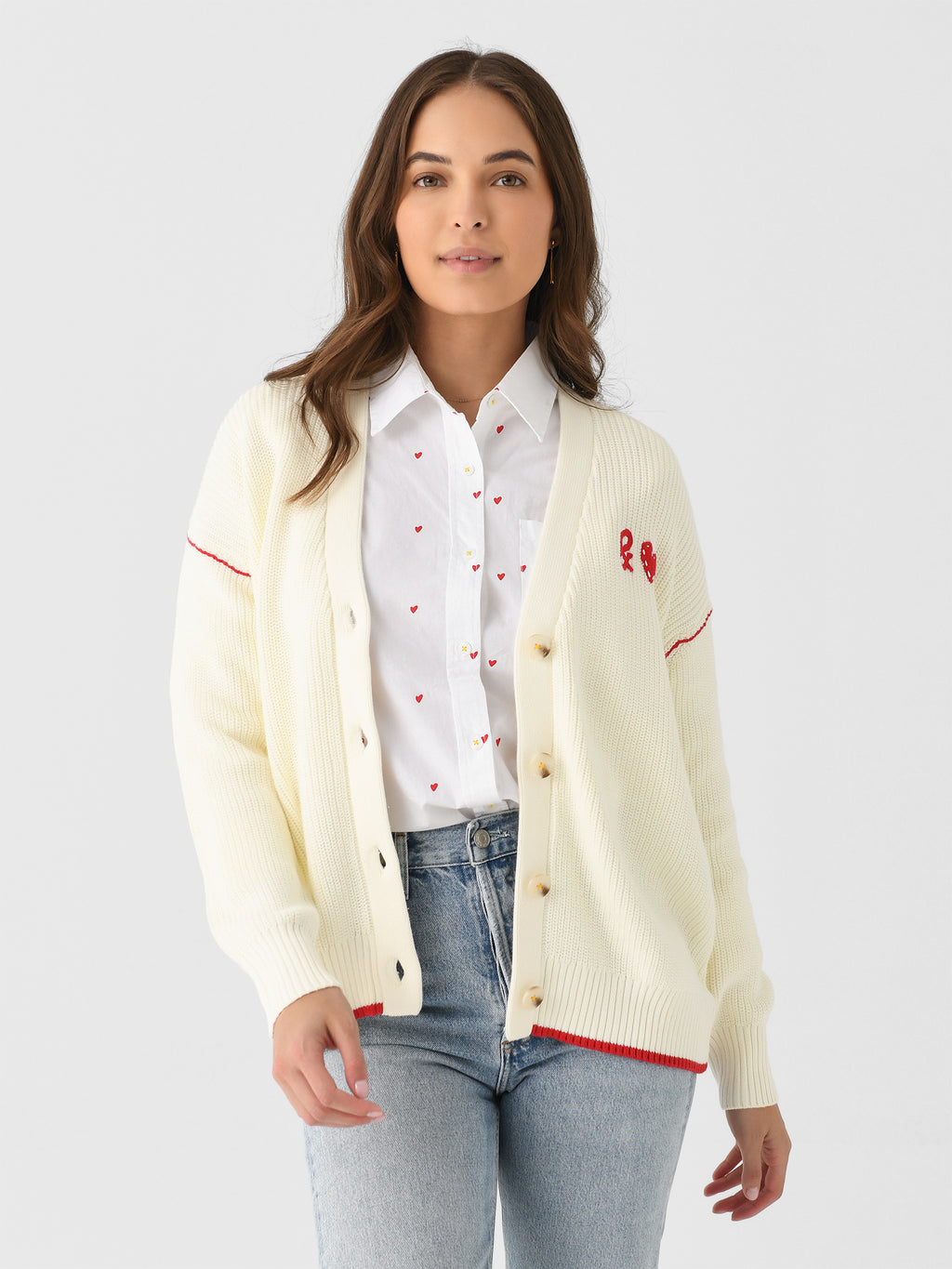 Kerri Rosenthal Women's Slouchy + Love Cardigan - Saint Bernard
