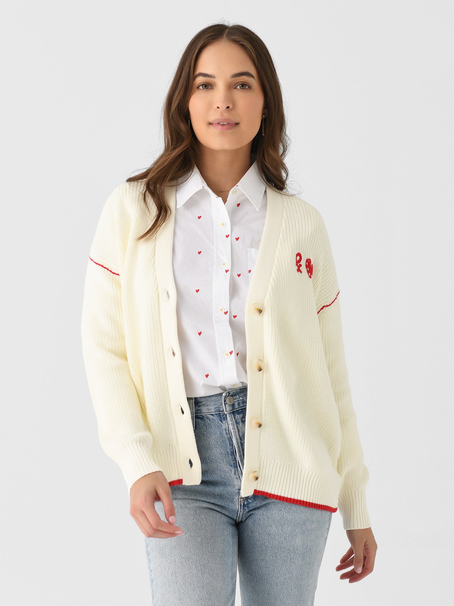 Kerri Rosenthal Women's Slouchy + Love Cardigan - Saint Bernard