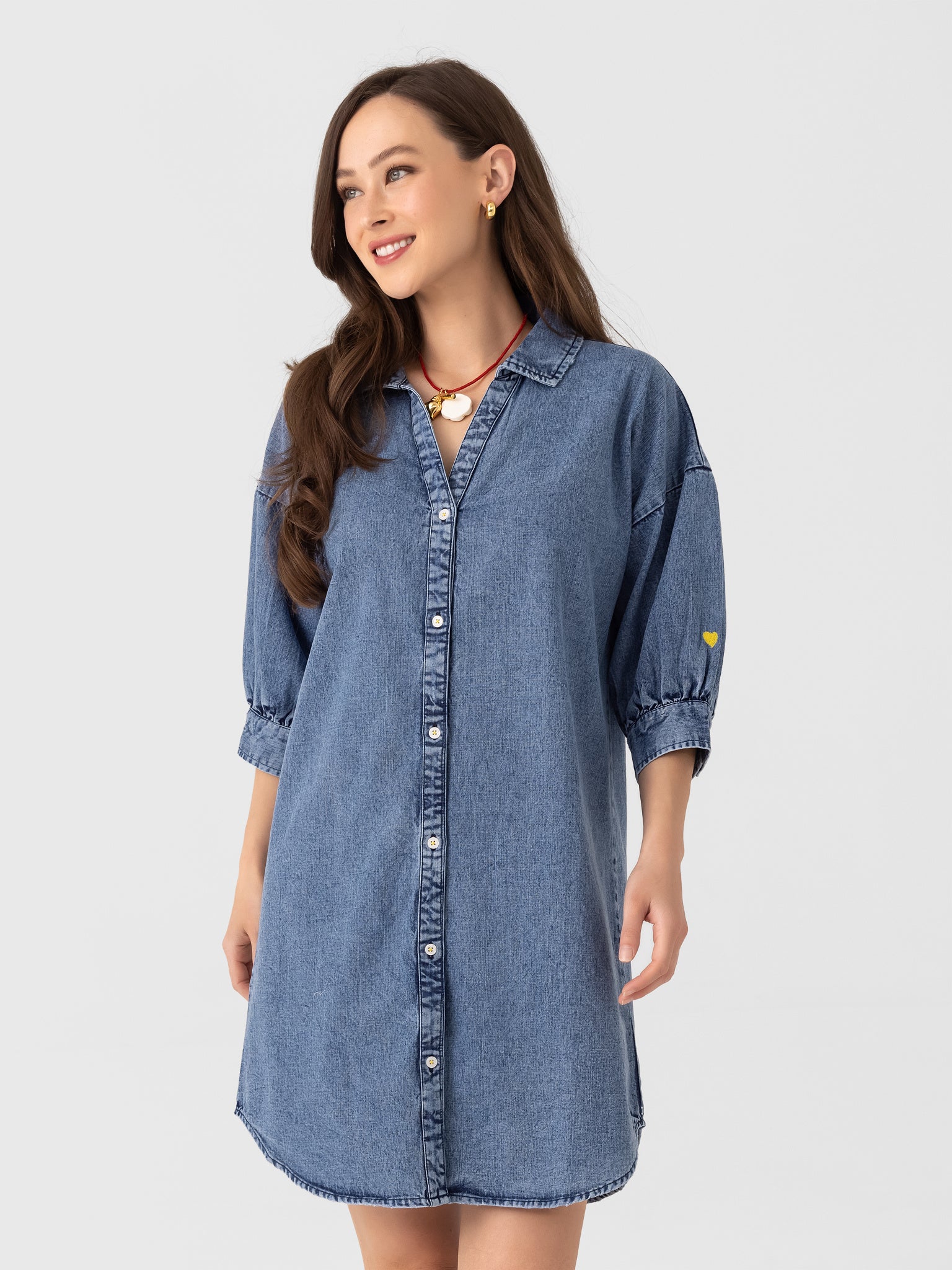 Kerri Rosenthal Women's Gigi Denim Dress - Saint Bernard