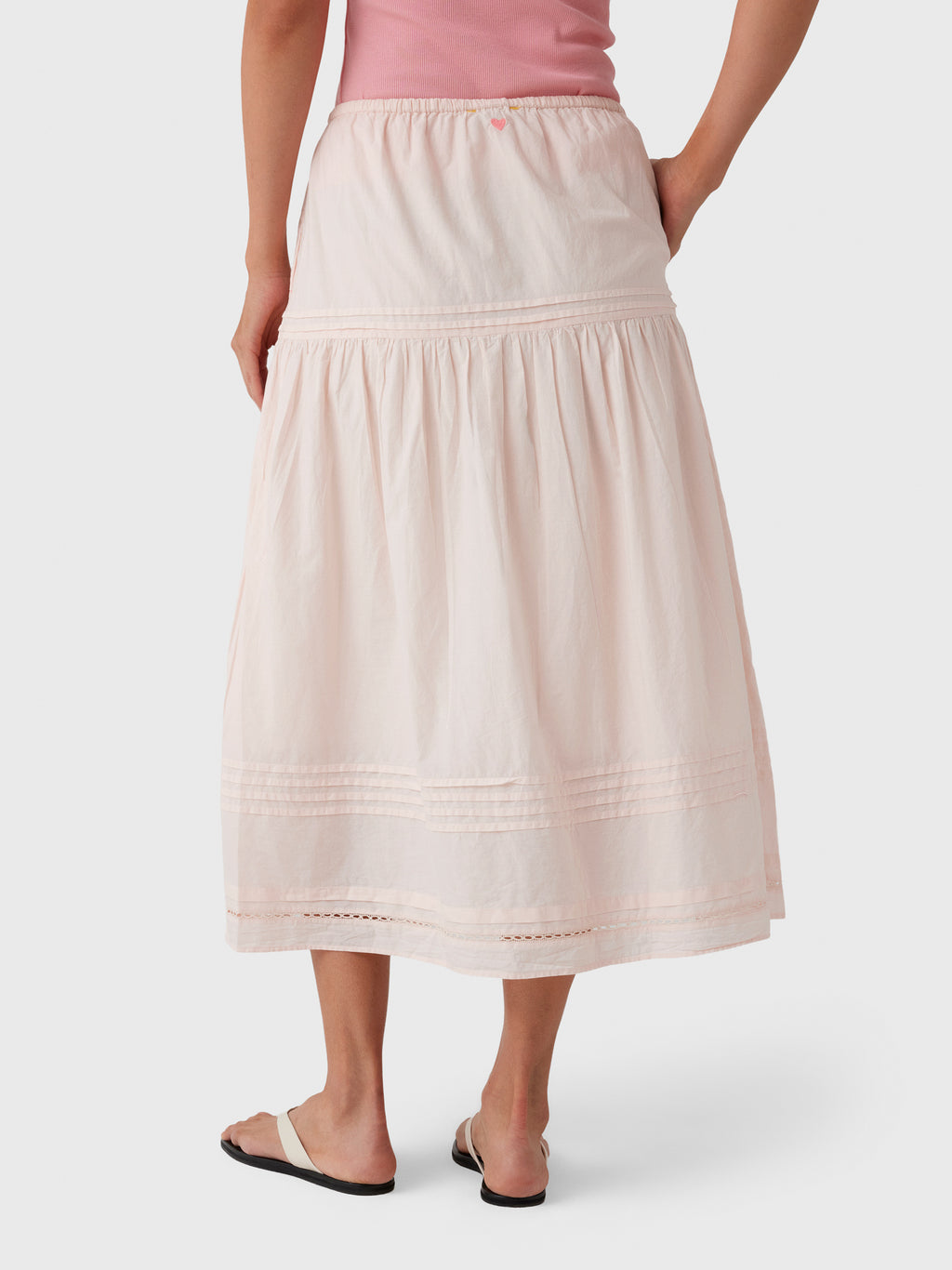 Kerri Rosenthal Women's Vacance Pintuck Skirt - Saint Bernard
