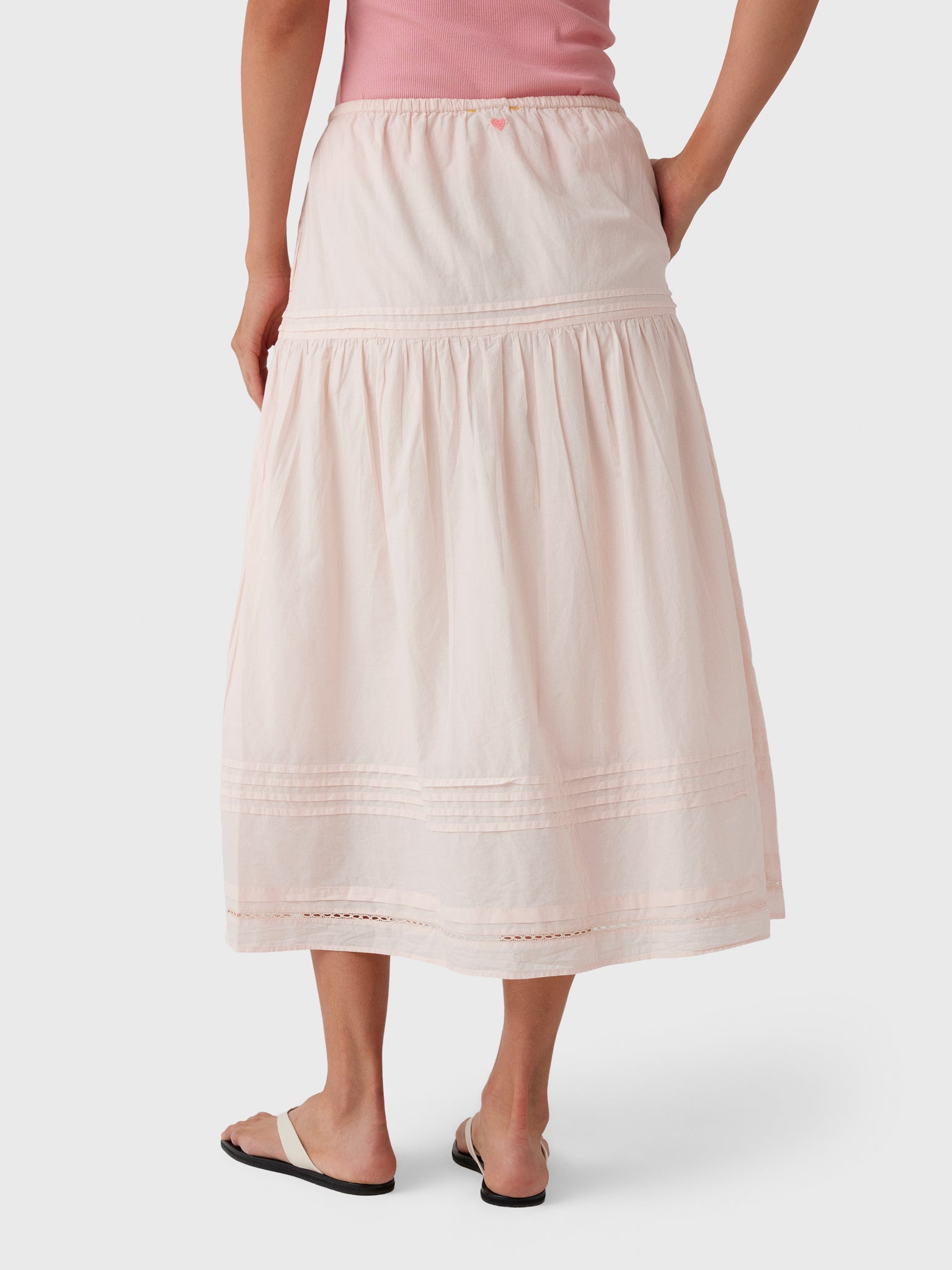 Kerri Rosenthal Women's Vacance Pintuck Skirt - Saint Bernard