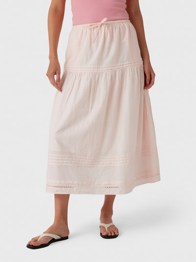 Kerri Rosenthal Women's Vacance Pintuck Skirt - Saint Bernard