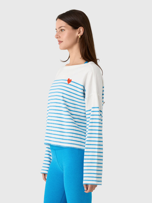 Kerri Rosenthal Women's Artist Long Sleeve Stripe Tee